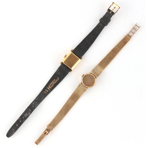 5 - Property of a lady - a lady's Certina 9ct gold wristwatch on 9ct gold bracelet strap, approximately ... 