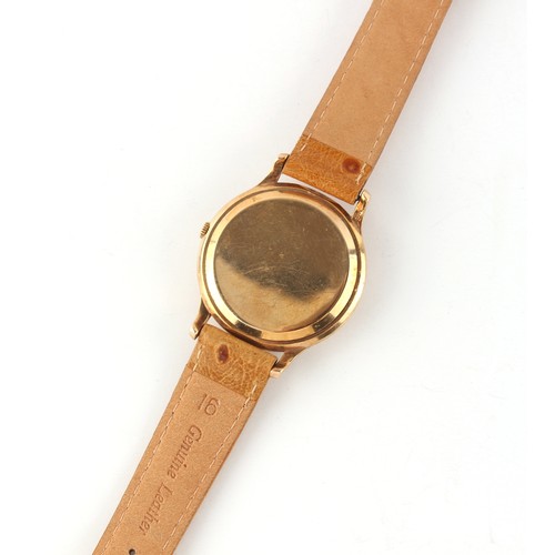 9A - Property of a deceased estate - a gentleman's Jaeger-LeCoultre 9ct gold cased wristwatch, 1959, the ... 