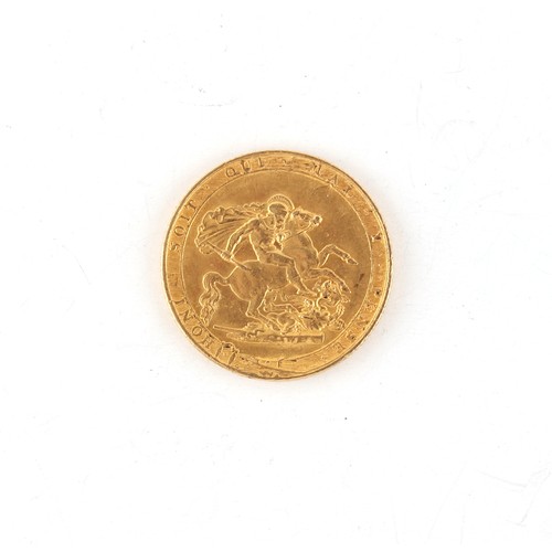 183 - Property of a gentleman - gold coin - an 1820 George III gold full sovereign.