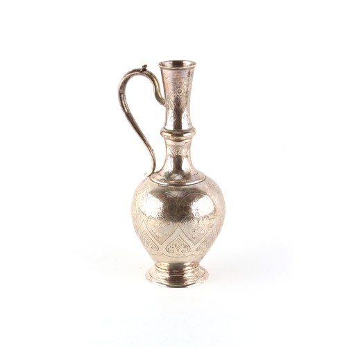 213 - Property of a deceased estate - a 19th century Russian silver ewer, silversmith Yakov Alekseev Boris... 