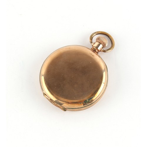 9 - Property of a deceased estate - a Waltham gold plated full hunter cased keyless wind pocket watch, a... 