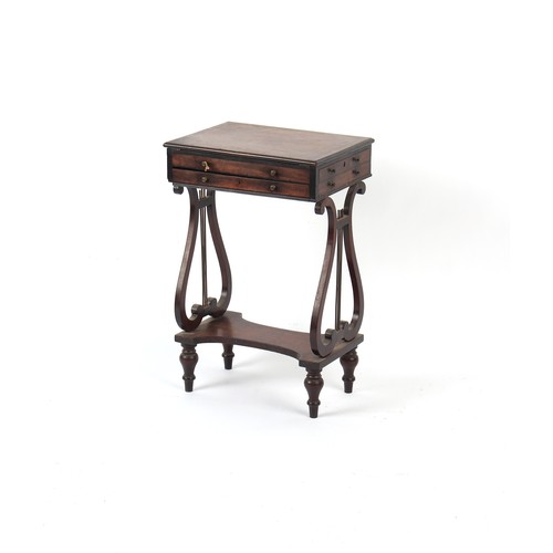 375 - Property of a deceased estate - an early 19th century Regency period mahogany & ebony strung combine... 