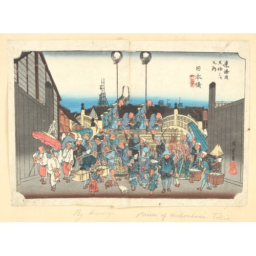 259 - Property of a gentleman - Utagawa Hiroshige (1797-1858) - NIHONBASHI BRIDGE, from 'FIFTY-THREE STATI... 