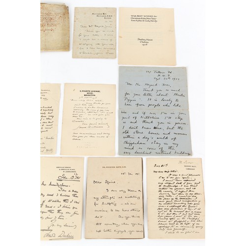 202 - Property of a gentleman - autographs - a collection of twelve manuscript letters by amongst others B... 