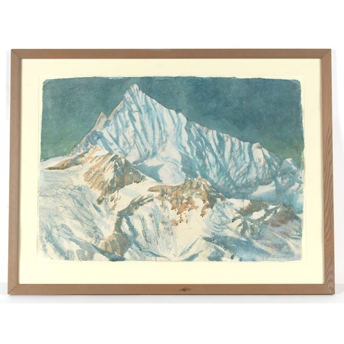 220 - ARR - Property of a deceased estate - Julian Heaton Cooper (b.1947) - 'WEISSHORN' - watercolour on t... 