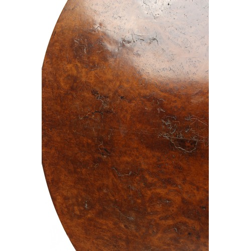 342 - Property of a lady - an unusual early 19th century Regency period burr yew or pollard oak circular t... 