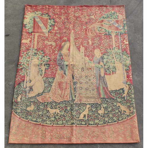 304 - Property of a deceased estate - a French Editions D'Art De Rambouillet tapestry in the 15th century ... 