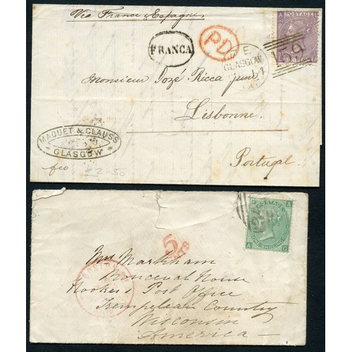 87 - Property of a deceased estate - stamps, philatelic & postal history interest - Great Britain: 1865-6... 