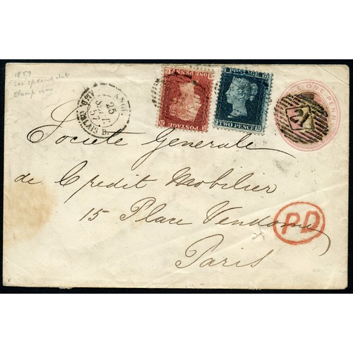 105 - Property of a deceased estate - stamps, philatelic & postal history interest - Great Britain: 1854-5... 