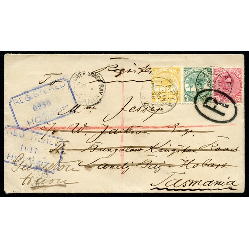 175 - Property of a gentleman - stamps, philatelic & postal history interest - Samoa: 1898 cover registere... 