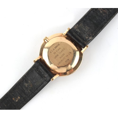 12 - Property of a deceased estate - a gentleman's Rolex Precision 9ct gold cased wristwatch, circa 1971,... 