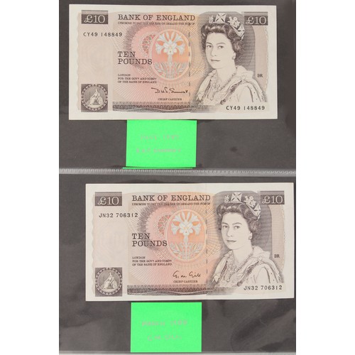 111 - Property of a gentleman - banknotes - a collection of twenty-two Bank of England banknotes, 10/ to £... 