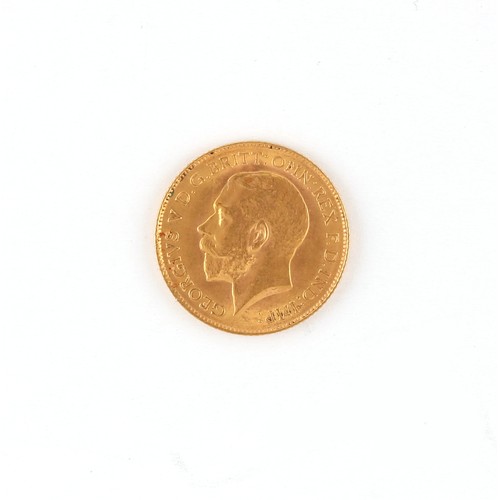 114 - Property of a lady - gold coin - a 1914 George V gold half sovereign, London mint.