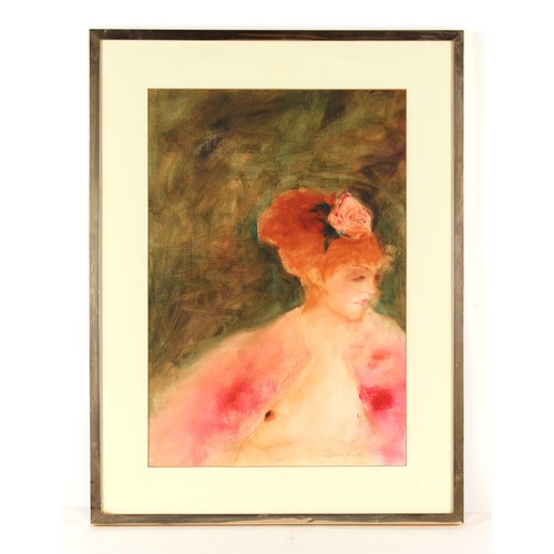 94 - Property of a gentleman - Helen Digby-Smith - 'PORTRAIT OF CATHY' - gouache, 28.5 by 19.5ins. (72.5 ... 