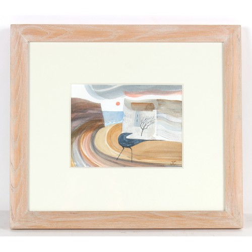 90 - Property of a deceased estate - James Campbell (1942-2019) - 'LANDSCAPE WITH CLIFFS AND SETTING SUN'... 