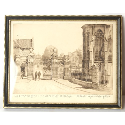 74 - Property of a gentleman - Dan ? (modern) - 'EVE OF THE WEDDING' - artist's proof etching in colours,... 