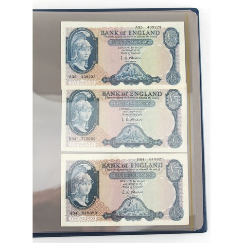 134B - Property of a deceased estate - a collection of bank notes - a collection of Great Britain (England,... 