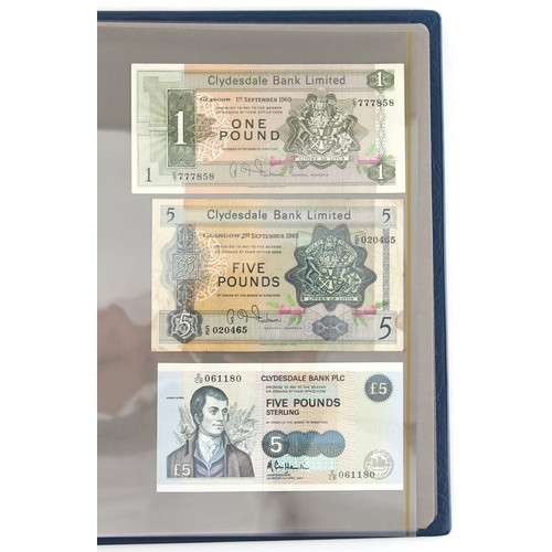 134B - Property of a deceased estate - a collection of bank notes - a collection of Great Britain (England,... 