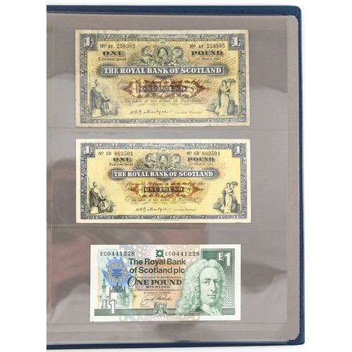 134B - Property of a deceased estate - a collection of bank notes - a collection of Great Britain (England,... 