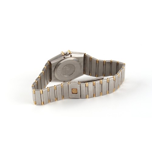 15 - Property of a lady - a lady's Omega Constellation Chronometer Quartz bi-metallic wristwatch on integ... 