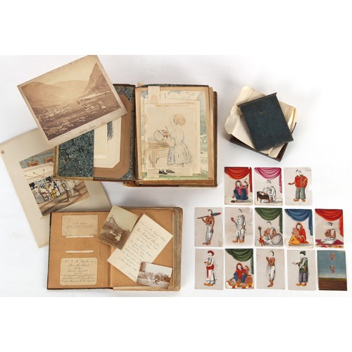 58 - Property of a lady - James Fenn Clark (1823-1910) - the vellum album of James Clark, son of Hezekiah... 