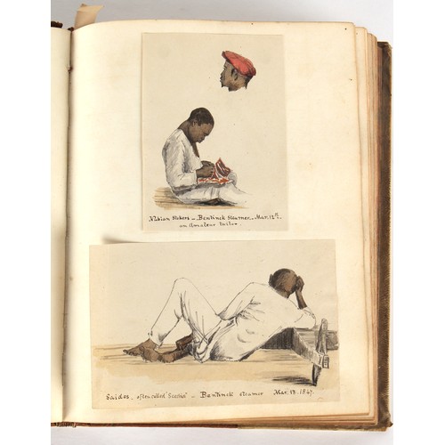 58 - Property of a lady - James Fenn Clark (1823-1910) - the vellum album of James Clark, son of Hezekiah... 