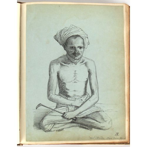 58 - Property of a lady - James Fenn Clark (1823-1910) - the vellum album of James Clark, son of Hezekiah... 