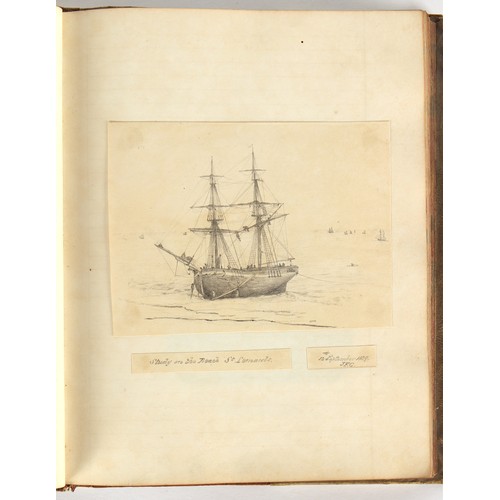 58 - Property of a lady - James Fenn Clark (1823-1910) - the vellum album of James Clark, son of Hezekiah... 