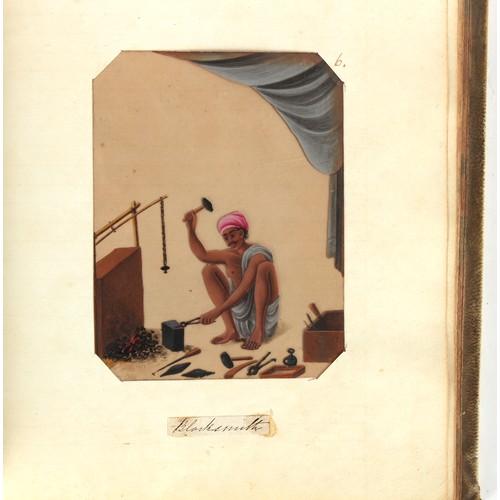 58 - Property of a lady - James Fenn Clark (1823-1910) - the vellum album of James Clark, son of Hezekiah... 