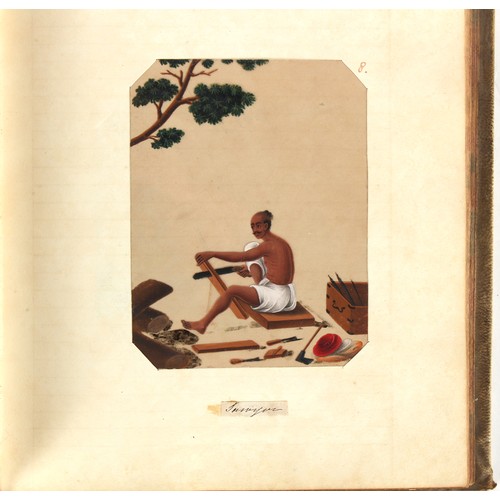 58 - Property of a lady - James Fenn Clark (1823-1910) - the vellum album of James Clark, son of Hezekiah... 