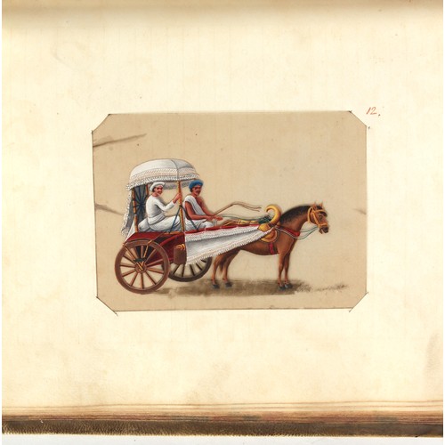 58 - Property of a lady - James Fenn Clark (1823-1910) - the vellum album of James Clark, son of Hezekiah... 