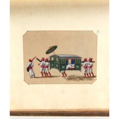 58 - Property of a lady - James Fenn Clark (1823-1910) - the vellum album of James Clark, son of Hezekiah... 