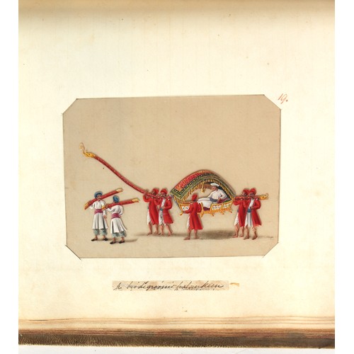 58 - Property of a lady - James Fenn Clark (1823-1910) - the vellum album of James Clark, son of Hezekiah... 