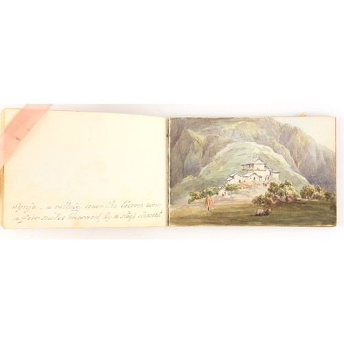 59 - Property of a lady - Anne Clark (19th century, nee Anne Fenn) - SCENES AND VIEWS OF INDIA - a small ... 