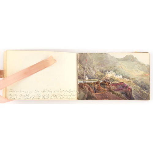 59 - Property of a lady - Anne Clark (19th century, nee Anne Fenn) - SCENES AND VIEWS OF INDIA - a small ... 