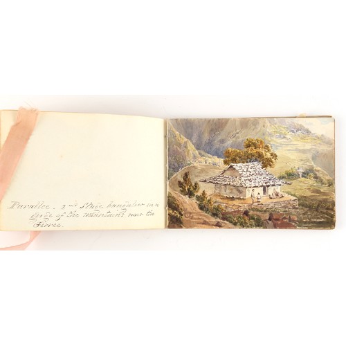 59 - Property of a lady - Anne Clark (19th century, nee Anne Fenn) - SCENES AND VIEWS OF INDIA - a small ... 