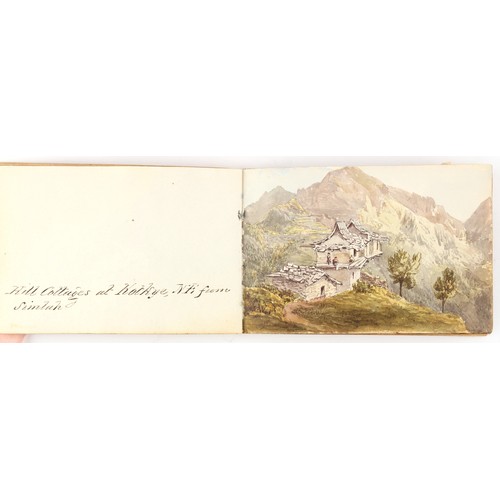 59 - Property of a lady - Anne Clark (19th century, nee Anne Fenn) - SCENES AND VIEWS OF INDIA - a small ... 