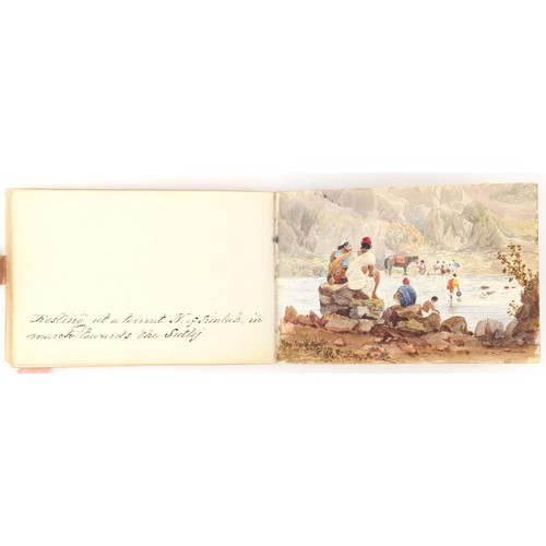 59 - Property of a lady - Anne Clark (19th century, nee Anne Fenn) - SCENES AND VIEWS OF INDIA - a small ... 