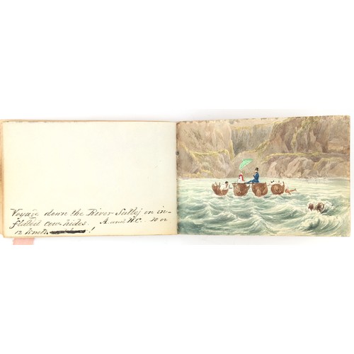 59 - Property of a lady - Anne Clark (19th century, nee Anne Fenn) - SCENES AND VIEWS OF INDIA - a small ... 