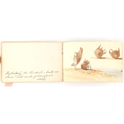 59 - Property of a lady - Anne Clark (19th century, nee Anne Fenn) - SCENES AND VIEWS OF INDIA - a small ... 