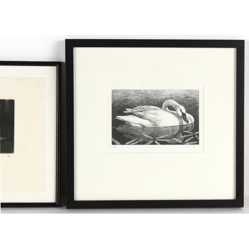 21 - Property of a deceased estate - a group of five assorted modern framed prints including woodcuts and... 