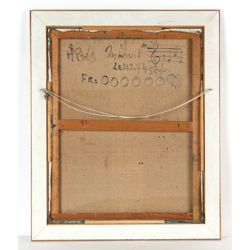 47 - Property of a deceased estate - Victor Spahn (b.1949) - 'APRES MINUIT' - oil on canvas, 36 by 28.75i... 