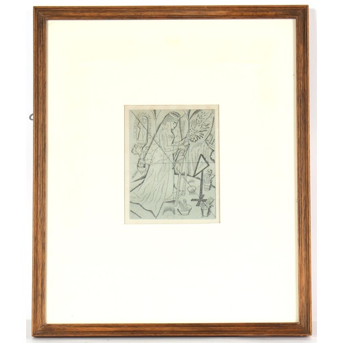 24 - Property of a deceased estate - David Jones (1895-1974) - KNEELING BRIDE, from the series 'THE RIME ... 