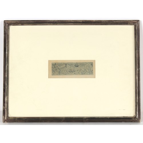 26 - Property of a deceased estate - David Jones (1895-1974) - 'THE HARBOUR II' (1928) - copper engraving... 