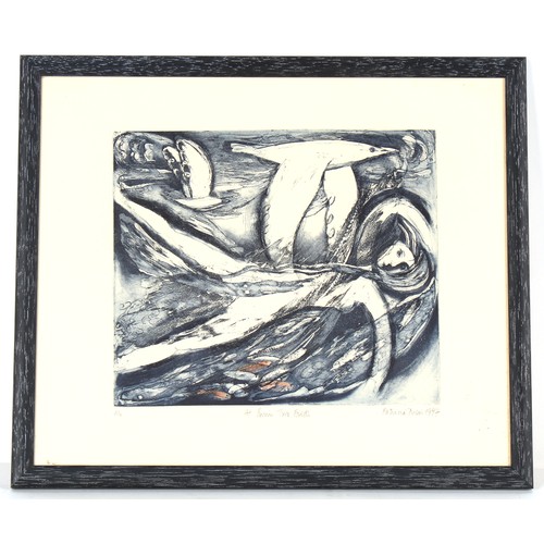 27 - Property of a deceased estate - Patricia Drew (1938-2024) - 'AT SWIM TWO BIRDS' - etching in colours... 