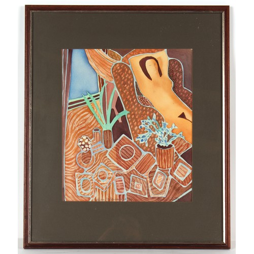 36 - Property of a deceased estate - Lillian Delevoryas (1932-2018) - 'SUMMER SOLSTICE' - watercolour, 15... 