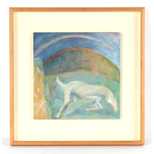 50 - Property of a deceased estate - Caroline McAdam Clark (b. 1947) - 'ARIZONA HORSE' - oil on board, 11... 
