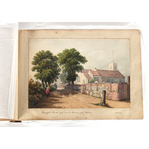 39 - Property of a deceased estate - William Hubbard (19th century) - 'SKETCHES IN CRAYFORD, KENT, AND IT... 