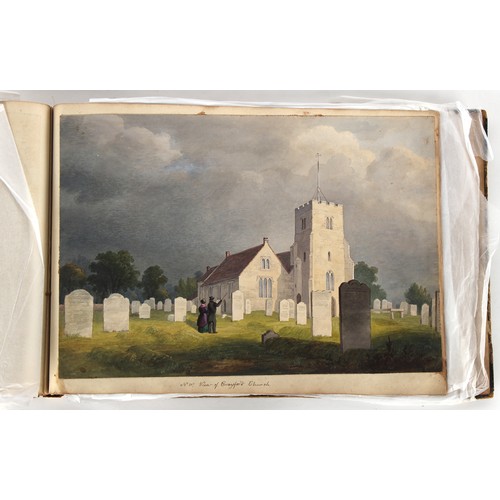 39 - Property of a deceased estate - William Hubbard (19th century) - 'SKETCHES IN CRAYFORD, KENT, AND IT... 