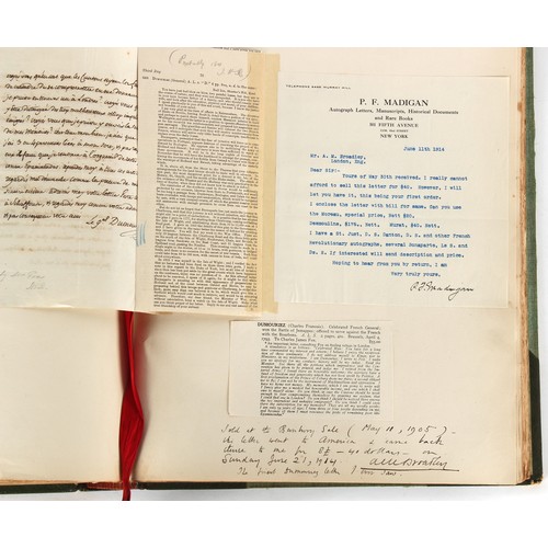 12 - Property of a lady - Napoleonic historical interest - BROADLEY, Alexander Meyrick, and ROSE, John Ho... 